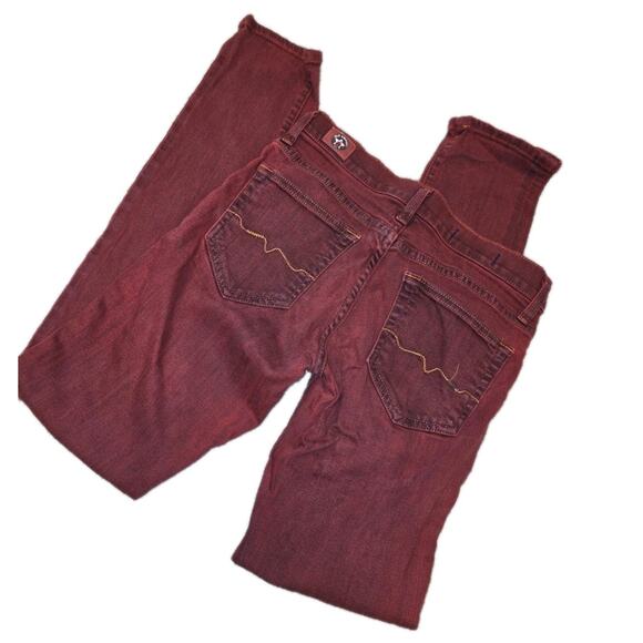 Vintage Red Engine Cayenne Red Skinny Jeans Sz 27 - Picture 3 of 7